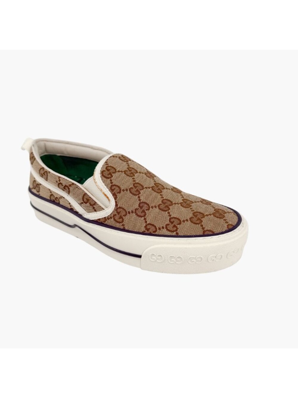Gucci Tennis 1977 Slip On Sneakers GG Canvas Platform Size 36.5 US 6.5 Women’s - Picture 9 of 15
